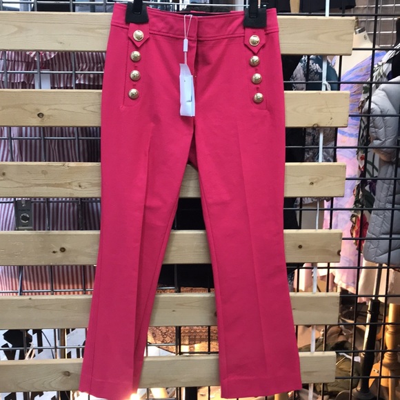 NWT,Derek Lam10Crosby
Cropped Flare pant hot  pink - Picture 17 of 17